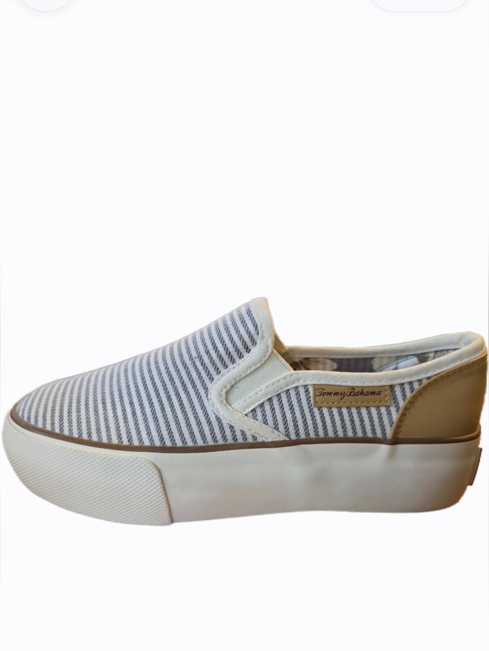 Tommy Bahama Platform Loafer Sneakers  Striped Slip-On Women's 6 NWT Resortwear